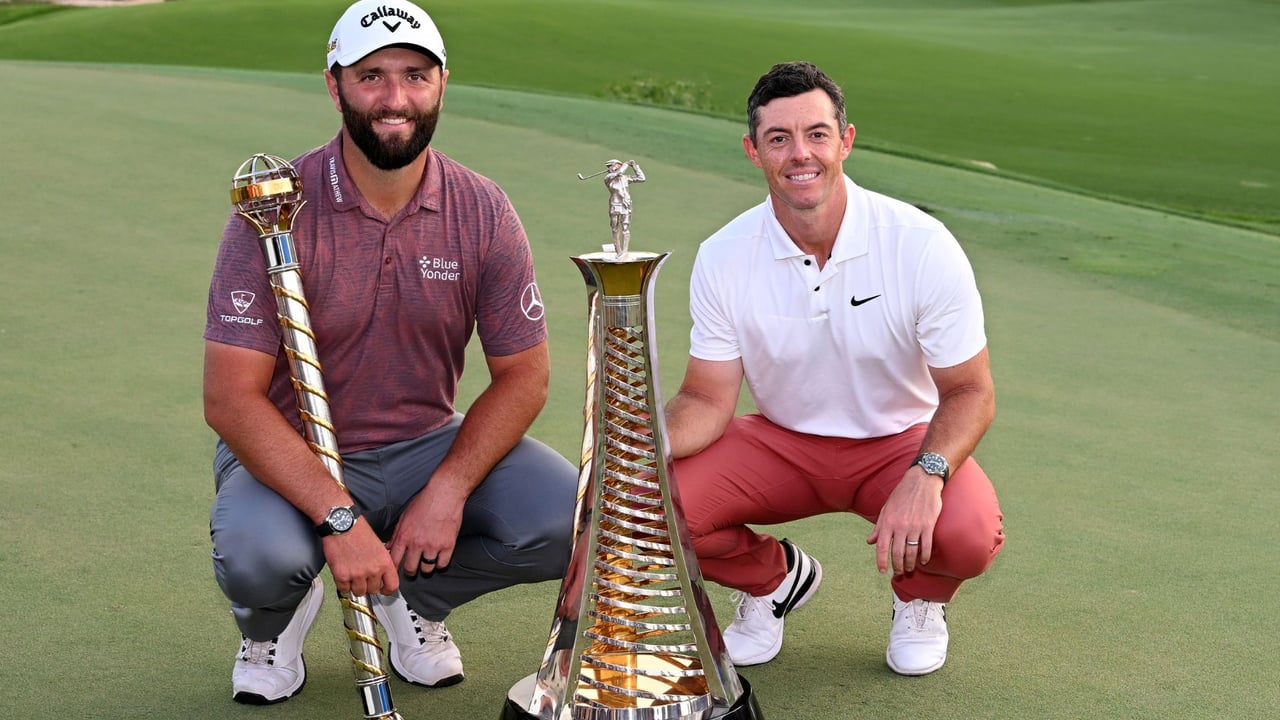 Jon Rahm gewann 2022 die DP World Tour Championship und Rory McIlroy die Saisonwertung und damit den Bonus Pool. (Foto: Getty)