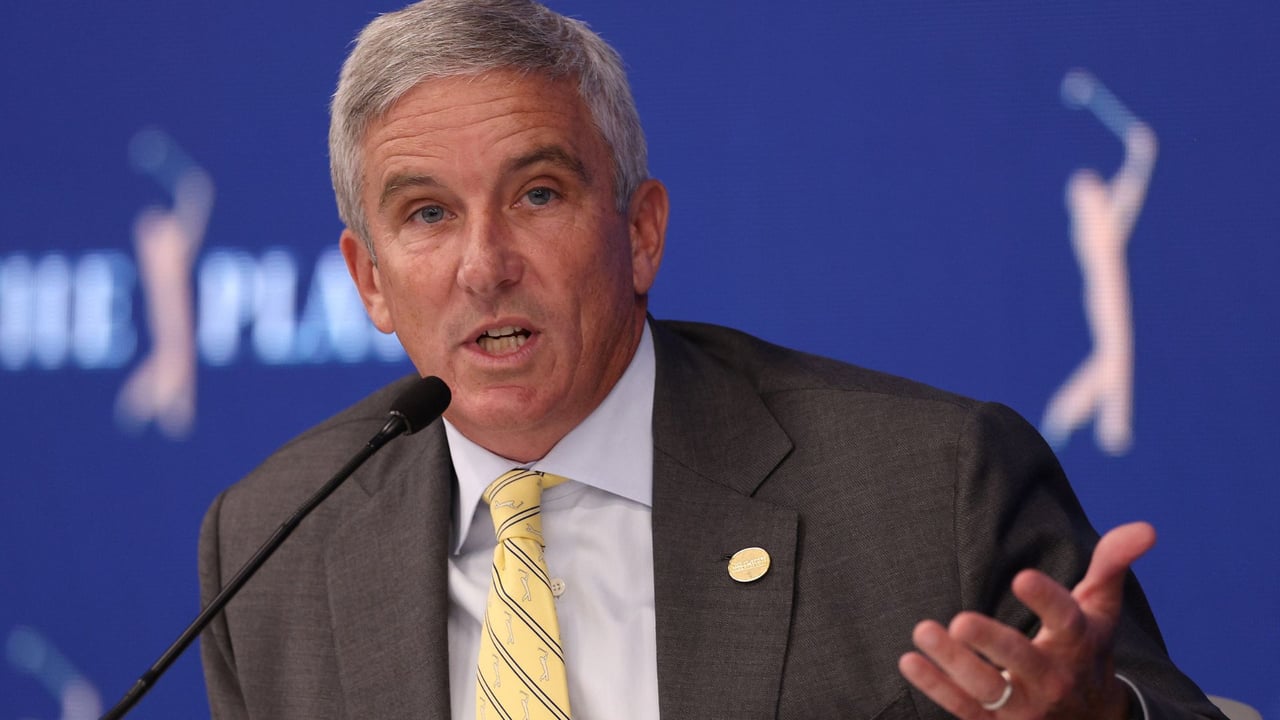 Jay Monahan, Commissioner der PGA Tour, erlaubt seinen Spielern die Teilnahme an der Q-School von LIV Golf. (Foto: Getty) Jay Monahan, Commissioner der PGA Tour, erlaubt seinen Spielern die Teilnahme an der Q-School von LIV Golf. (Foto: Getty)