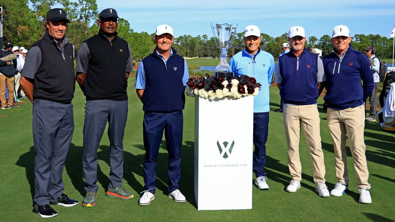 Bernhard Langer und Alex Cejka treten beim World Champions Cup gemeinsam für das Team Europa an. (Quelle: Getty) Bernhard Langer und Alex Cejka treten beim World Champions Cup gemeinsam für das Team Europa an. (Quelle: Getty)