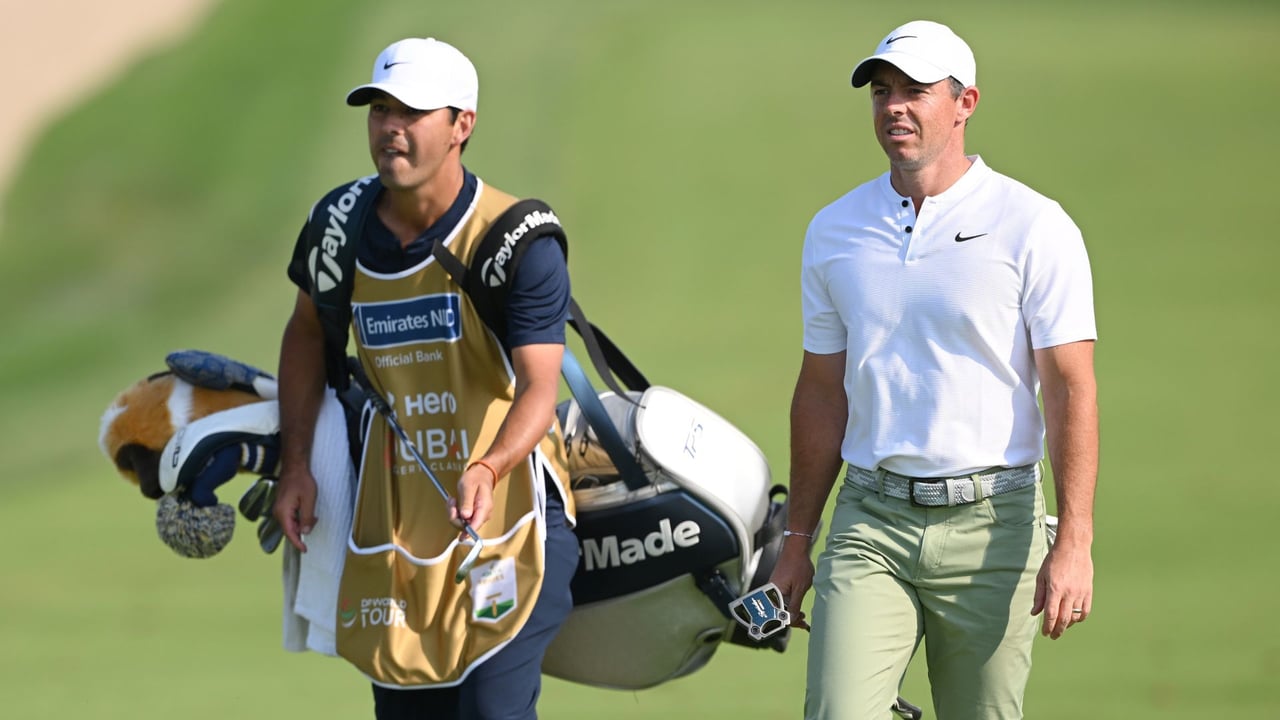 Beim Sieg auf der DP World Tour setzte Rory McIlroy wie gewohnt auf ein Bag aus TaylorMade. (Foto: Getty) Beim Sieg auf der DP World Tour setzte Rory McIlroy wie gewohnt auf ein Bag aus TaylorMade. (Foto: Getty)