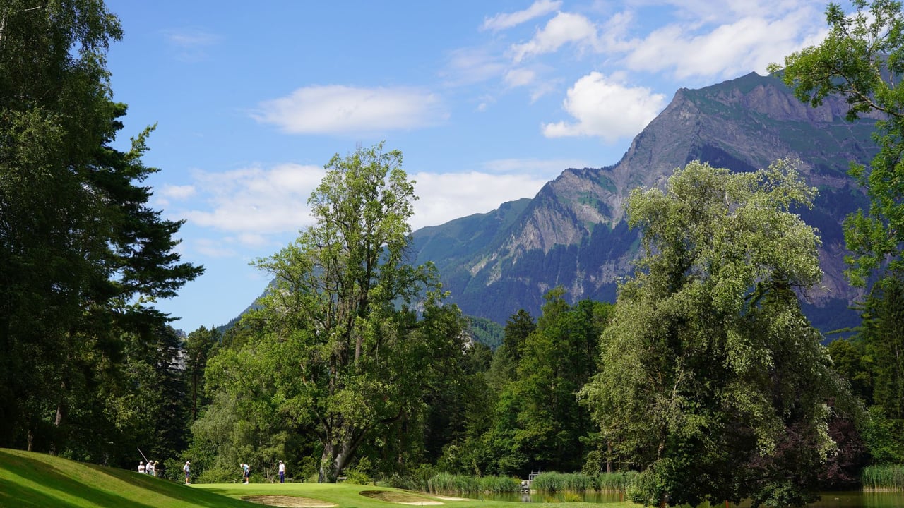 Der Panoramablick auf dem PGA Championship Course in Bad Ragaz. (Foto: Getty) Der Panoramablick auf dem PGA Championship Course in Bad Ragaz. (Foto: Getty)