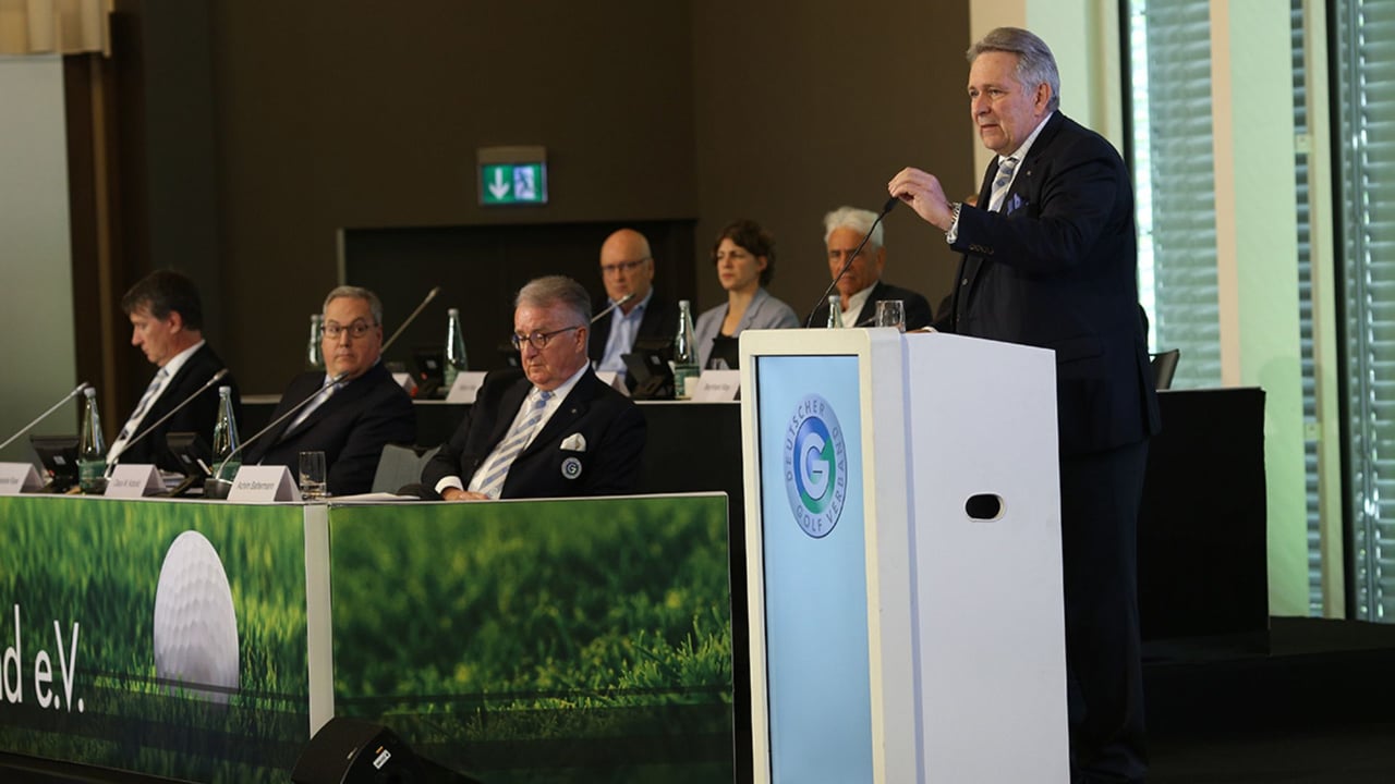 Das Präsidium des Deutschen Golf Verbandes um Claus Kobold. (Foto: DGV) Das Präsidium des Deutschen Golf Verbandes um Claus Kobold. (Foto: DGV)