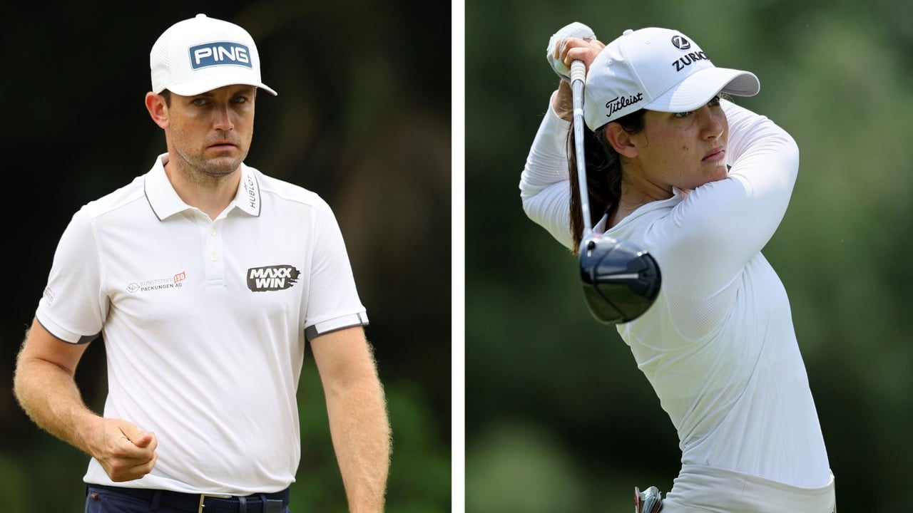 Joel Girrbach vertritt die Schweiz bei der European Open in Hamburg, Albane Valenzuela spielt bei der U.S. Women's Open. (Fotos: Getty) Joel Girrbach vertritt die Schweiz bei der European Open in Hamburg, Albane Valenzuela spielt bei der U.S. Women's Open. (Fotos: Getty)