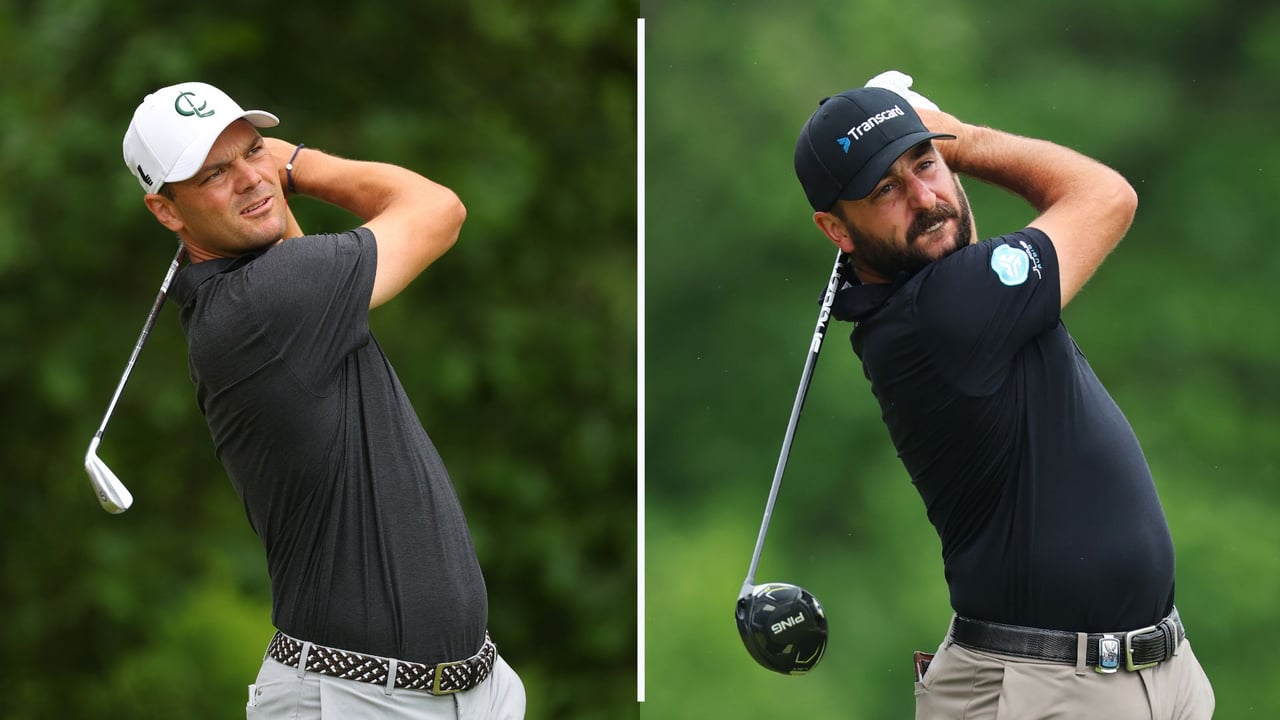 Martin Kaymer (li.) und Stephan Jäger beenden die PGA Championship 2024 auf den hinteren Plätzen. (Foto: Getty) Martin Kaymer (li.) und Stephan Jäger beenden die PGA Championship 2024 auf den hinteren Plätzen. (Foto: Getty)