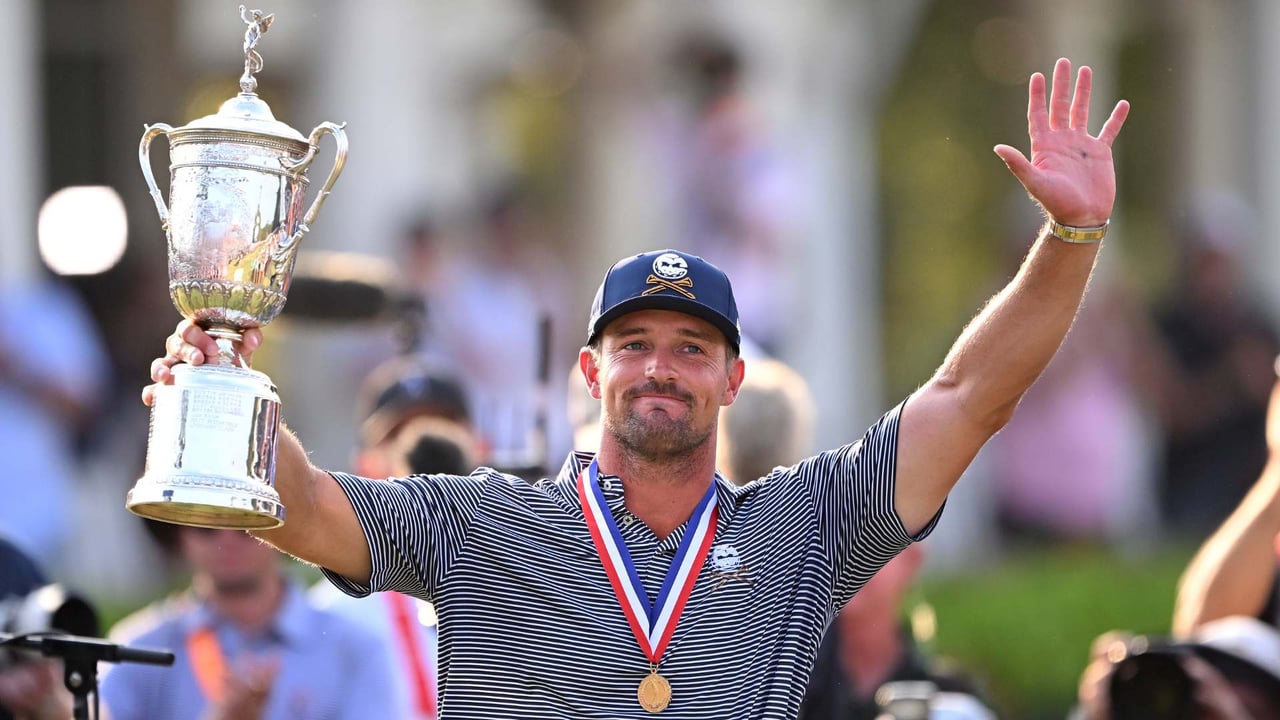 Bryson DeChambeau bei seinem Major-Sieg. (Foto: Getty) Bryson DeChambeau bei seinem Major-Sieg. (Foto: Getty)