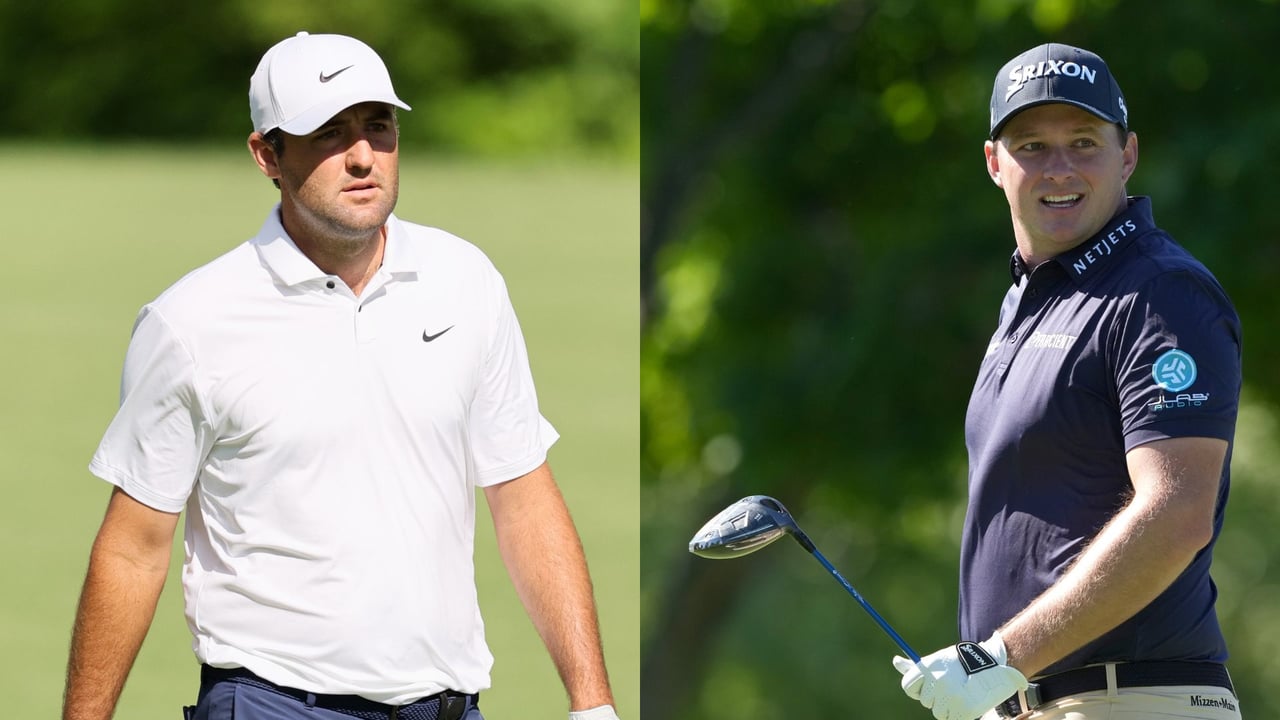 Scottie Scheffler führt auf der PGA Tour in Ohio, Sepp Straka klettert auf T11. (Fotos: Getty) Scottie Scheffler führt auf der PGA Tour in Ohio, Sepp Straka klettert auf T11. (Fotos: Getty)