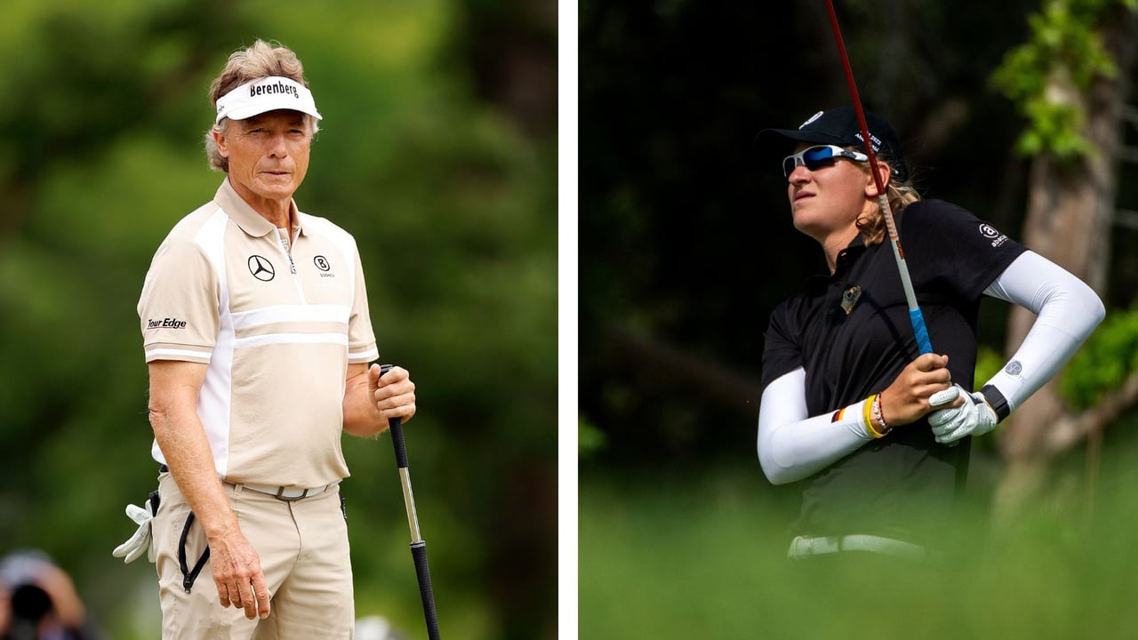 Bernhard Langer und Helen Briem verpassten nur knapp die Trophäe. (Fotos: Getty) Bernhard Langer und Helen Briem verpassten nur knapp die Trophäe. (Fotos: Getty)