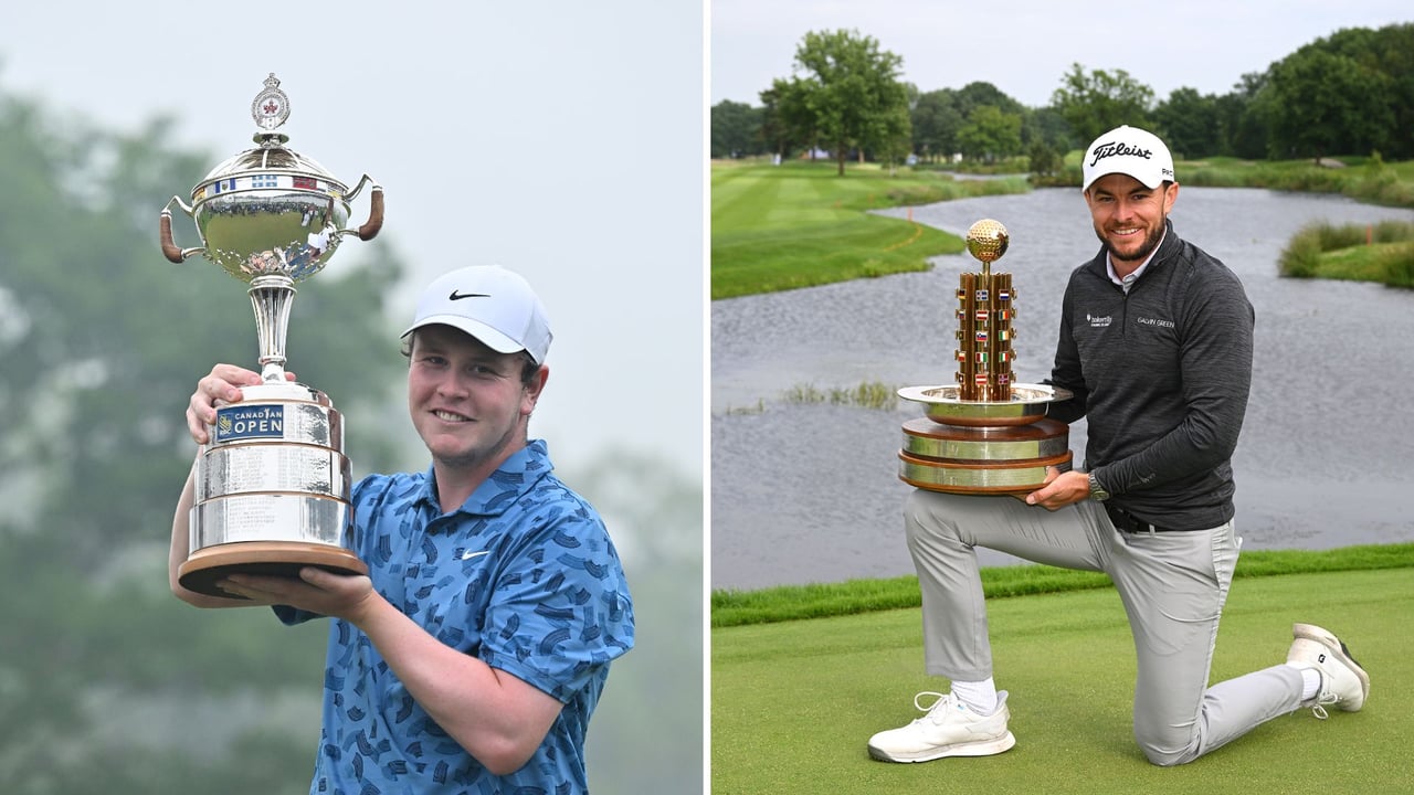 Strahlende Sieger: Robert MacIntyre (li.) und Laurie Canter. (Foto: Getty) Strahlende Sieger: Robert MacIntyre (li.) und Laurie Canter. (Foto: Getty)