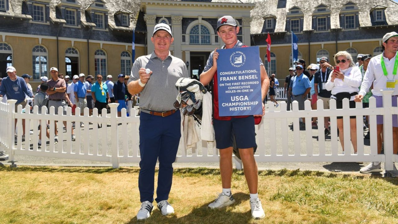 Auszeichnung für Frank Bensel Jr. (Foto: X/@USGA) Auszeichnung für Frank Bensel Jr. (Foto: X/@USGA)