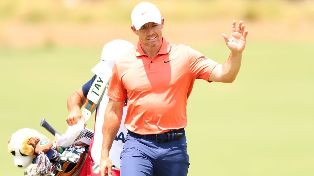 Rory McIlroy liegt nach der ersten Runde der US Open 2024 in geteilter Führung. (Quelle: Getty)