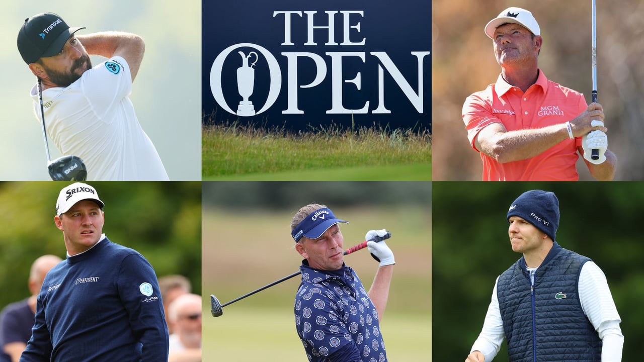 Die fünf Teilnehmer bei der British Open 2024. (Fotos: Getty) Die fünf Teilnehmer bei der British Open 2024. (Fotos: Getty)