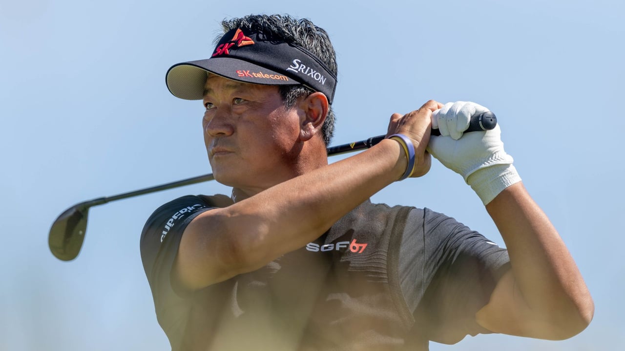 K.J. Choi am Finaltag der Senior Open 2024 auf der Champions Tour. (Foto: Getty) K.J. Choi am Finaltag der Senior Open 2024 auf der Champions Tour. (Foto: Getty)