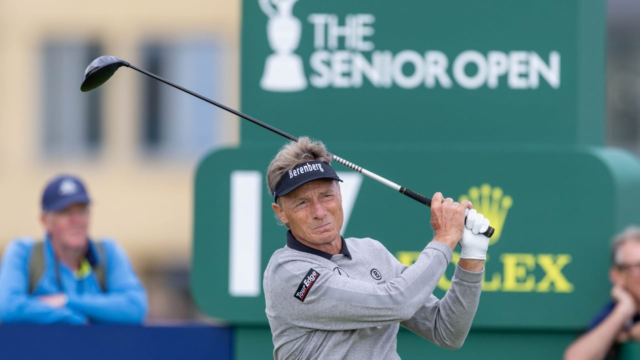 Senior British Open: Bernhard Langer und drei anderen Senioren wurde das Fahren mit dem Cart verweigert. (Foto: Getty) Senior British Open: Bernhard Langer und drei anderen Senioren wurde das Fahren mit dem Cart verweigert. (Foto: Getty)