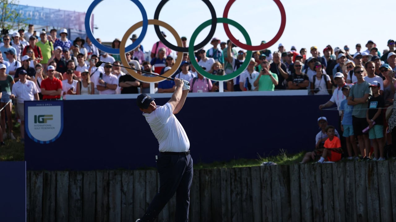 Sepp Straka am ersten Abschlag der ersten Runde beim Olympischen Golfturnier. (Foto: Getty) Sepp Straka am ersten Abschlag der ersten Runde beim Olympischen Golfturnier. (Foto: Getty)