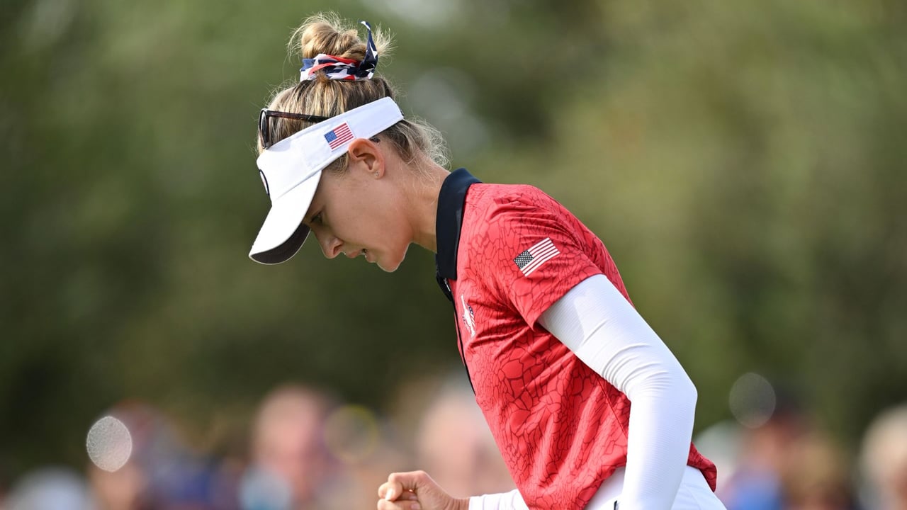 Solheim Cup 2024: Nelly Korda führt Team USA als Weltranglistenerste in das Heimspiel auf dem Robert Trent Jones GC. (Foto: Getty) Solheim Cup 2024: Nelly Korda führt Team USA als Weltranglistenerste in das Heimspiel auf dem Robert Trent Jones GC. (Foto: Getty)