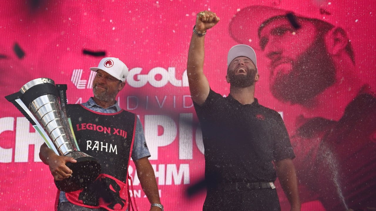 LIV Golf: Jon Rahm feiert den Doppelsieg in Chicago. (Foto: Getty) LIV Golf: Jon Rahm feiert den Doppelsieg in Chicago. (Foto: Getty)
