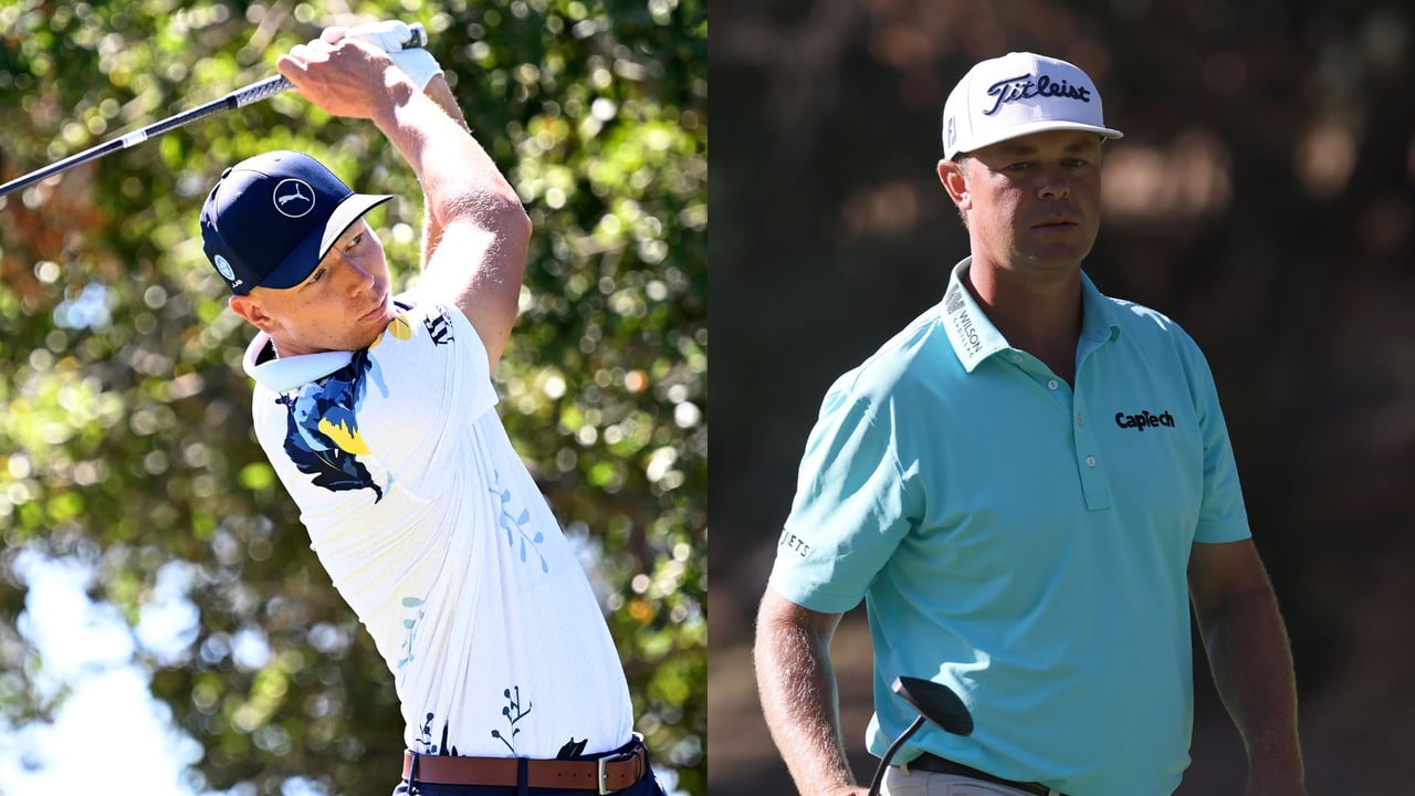 Matti Schmid und Patton Kizzire auf der PGA Tour in Napa, Kalifornien. (Fotos: Getty) Matti Schmid und Patton Kizzire auf der PGA Tour in Napa, Kalifornien. (Fotos: Getty)
