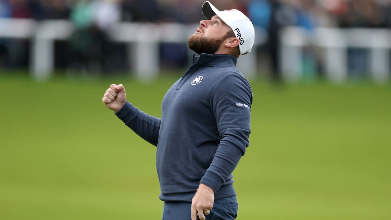 Tyrrell Hatton siegt zum dritten Mal bei der Alfred Dunhill Links Championship der DP World Tour. (Foto: Getty) Tyrrell Hatton siegt zum dritten Mal bei der Alfred Dunhill Links Championship der DP World Tour. (Foto: Getty)