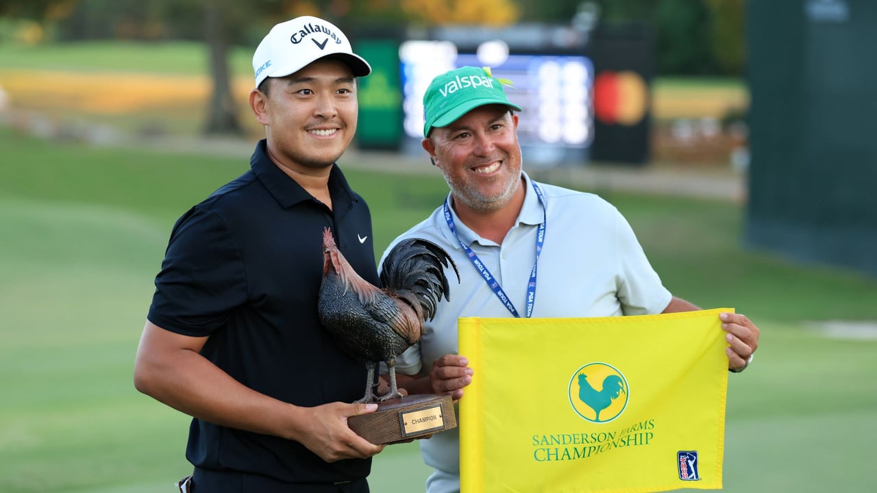 Kevin Yu gewinnt die Sanderson Farms Championship 2024 der PGA Tour. (Foto: Getty Kevin Yu gewinnt die Sanderson Farms Championship 2024 der PGA Tour. (Foto: Getty