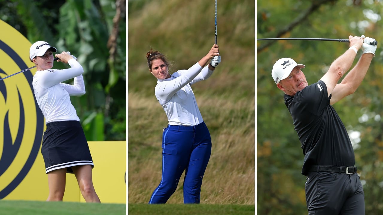 Esther Henseleit, Leonie Harm und Alex Cejka spielten am vergangenen Wochenende auf unterschiedlichen Touren. (Foto: Getty) Esther Henseleit, Leonie Harm und Alex Cejka spielten am vergangenen Wochenende auf unterschiedlichen Touren. (Foto: Getty)