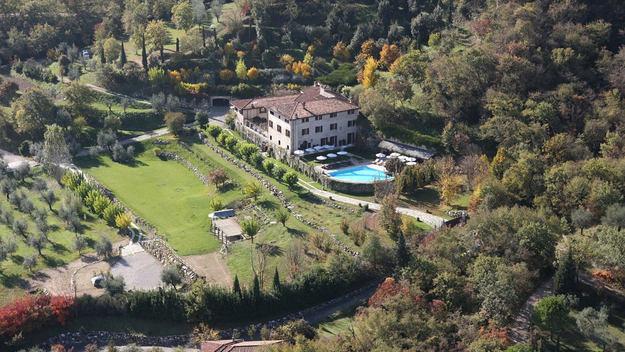 Die Vogelperspektive auf die Villa Arcadio. (Foto: Villa Arcadio) Die Vogelperspektive auf die Villa Arcadio. (Foto: Villa Arcadio)