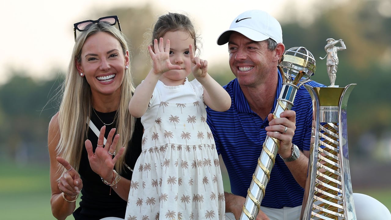 Rory McIlroy mit seiner Frau Erica Stoll und Tochter Poppy. (Foto: Getty) Rory McIlroy mit seiner Frau Erica Stoll und Tochter Poppy. (Foto: Getty)
