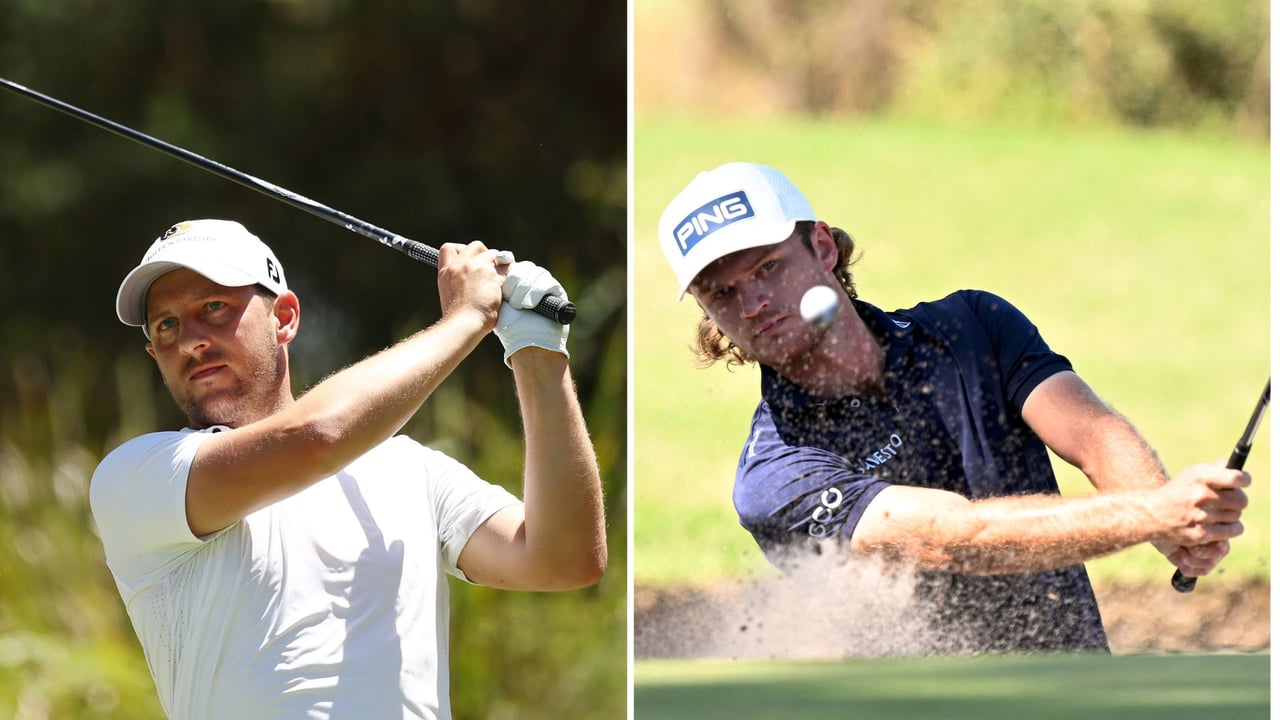 Lukas Nemecz (li.) und Freddy Schott bei der zweiten Runde der Australien Open der DP World Tour. (Quelle: Getty) Lukas Nemecz (li.) und Freddy Schott bei der zweiten Runde der Australien Open der DP World Tour. (Quelle: Getty)
