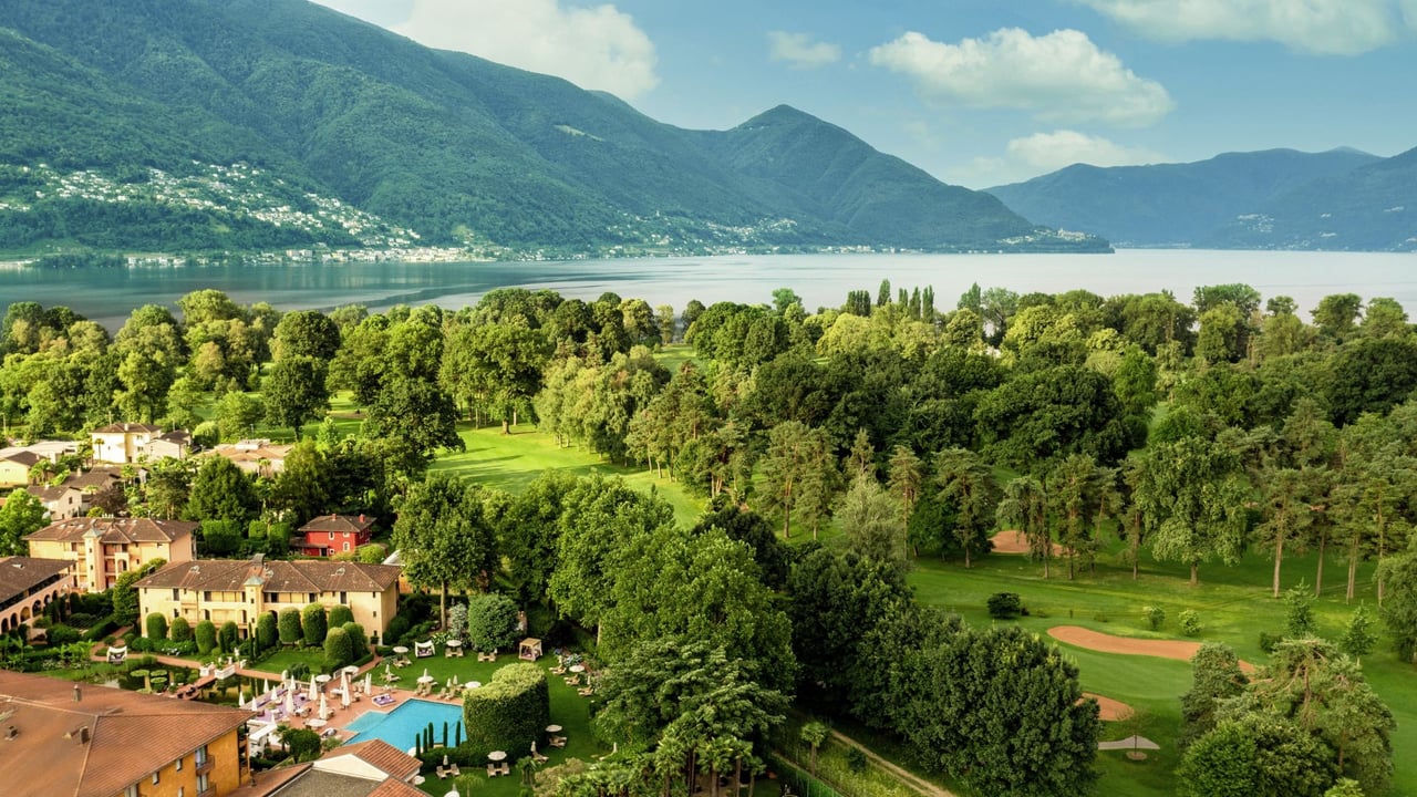 Das Hotel Giardino Ascona mit direktem Zugang zum Golfplatz. (Foto: Hotel Giardino Ascona) Das Hotel Giardino Ascona mit direktem Zugang zum Golfplatz. (Foto: Hotel Giardino Ascona)