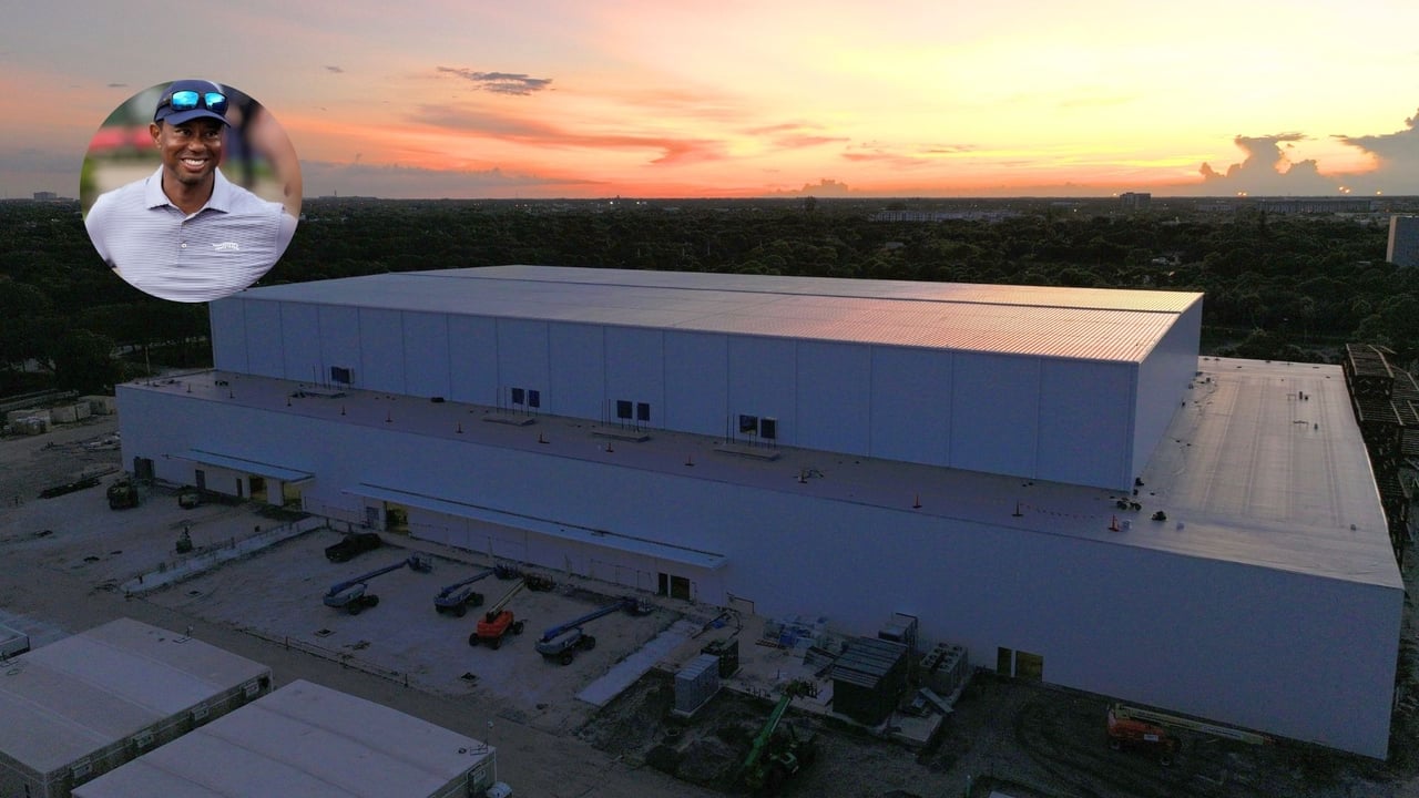 In dieser Halle soll Tiger Woods' Technik-Spektakel "TGL" steigen. (Foto: x.com/TGL)