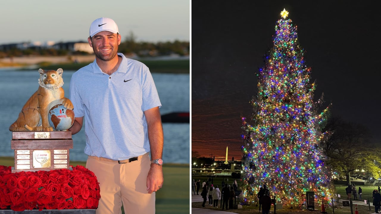 Scottie Scheffler hat es vor-weihnachtlich geschafft, seinen Titel bei der Hero World Challenge zu verteidigen. Die Back Nine. (Foto: Getty)