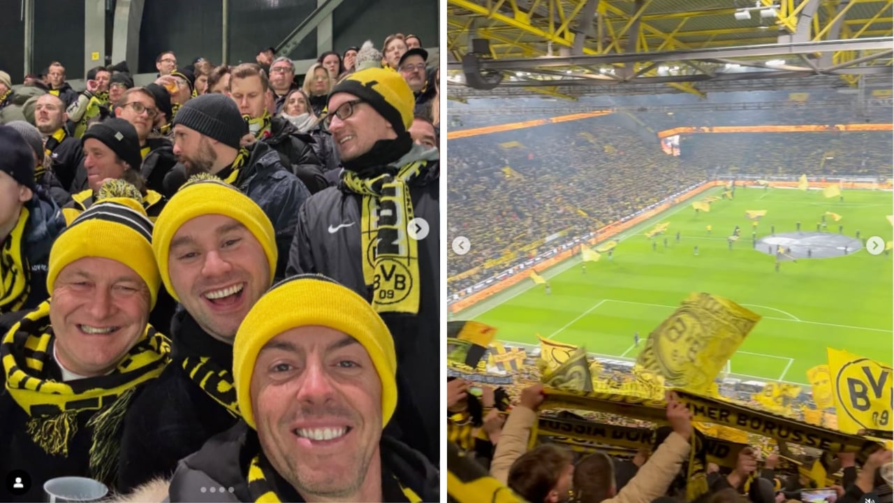 Fußballfan: Rory McIlroy zu Gast bei Borussia Dortmund. (Foto: Instagram.com/@dpworldtour) Fußballfan: Rory McIlroy zu Gast bei Borussia Dortmund. (Foto: Instagram.com/@dpworldtour)