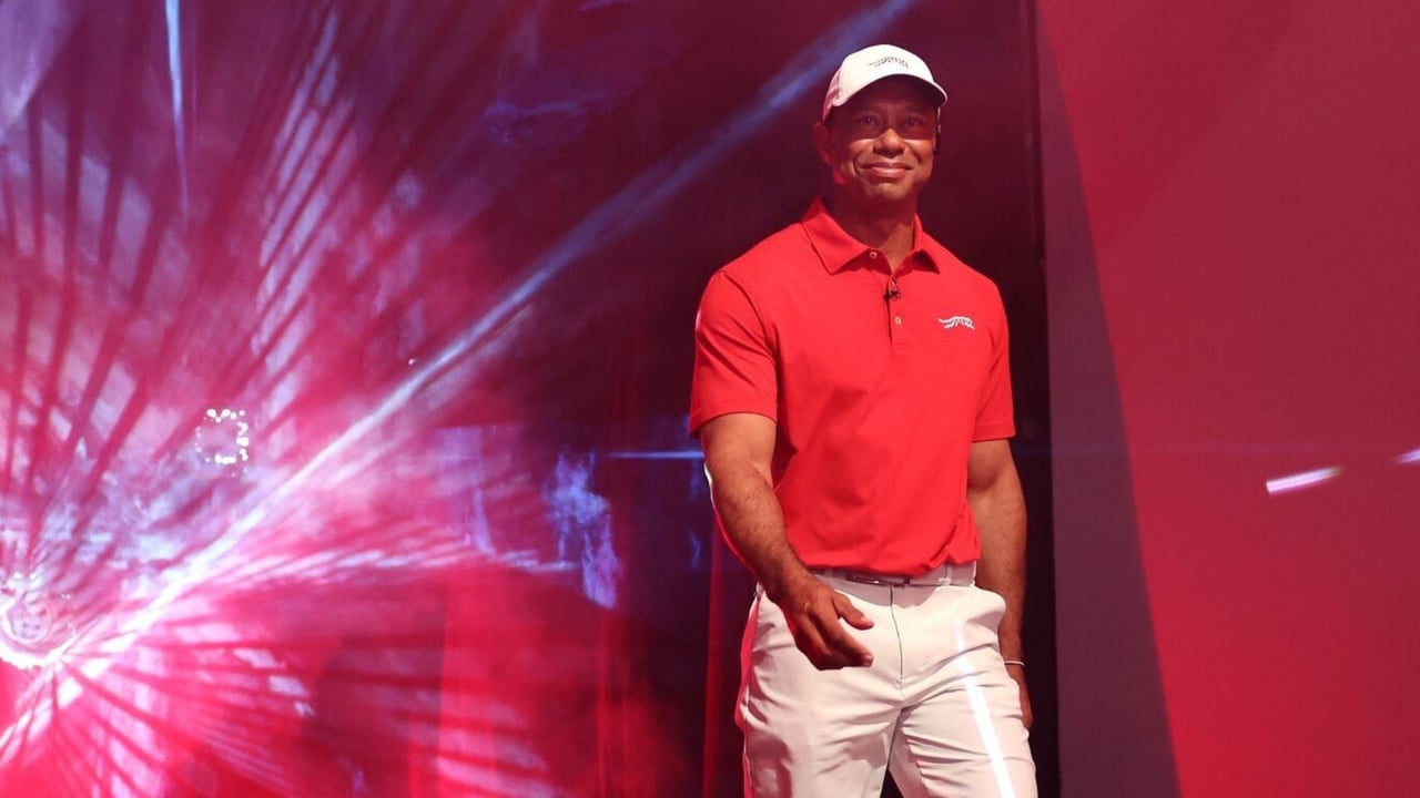 TGL: Tigers imposanter Entrance bei seinem Debüt. (Foto: X/@JupiterLinksGC) TGL: Tigers imposanter Entrance bei seinem Debüt. (Foto: X/@JupiterLinksGC)