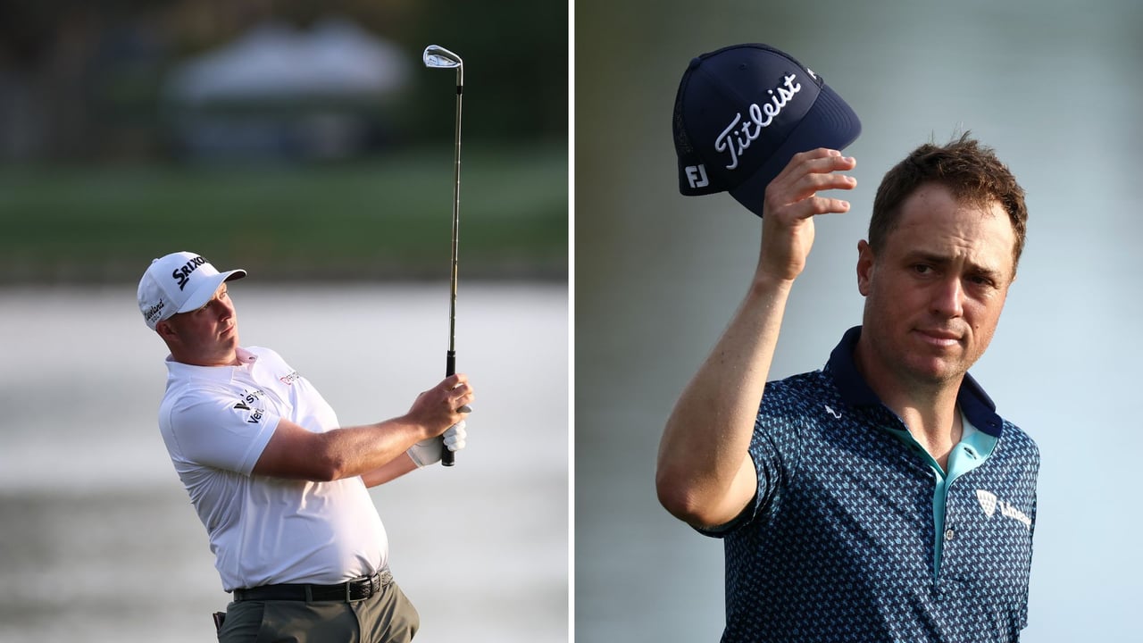 Sepp Straka und Justin Thomas in RUnde 2 der Players Championship auf der PGA Tour. Sepp Straka und Justin Thomas in RUnde 2 der Players Championship auf der PGA Tour.