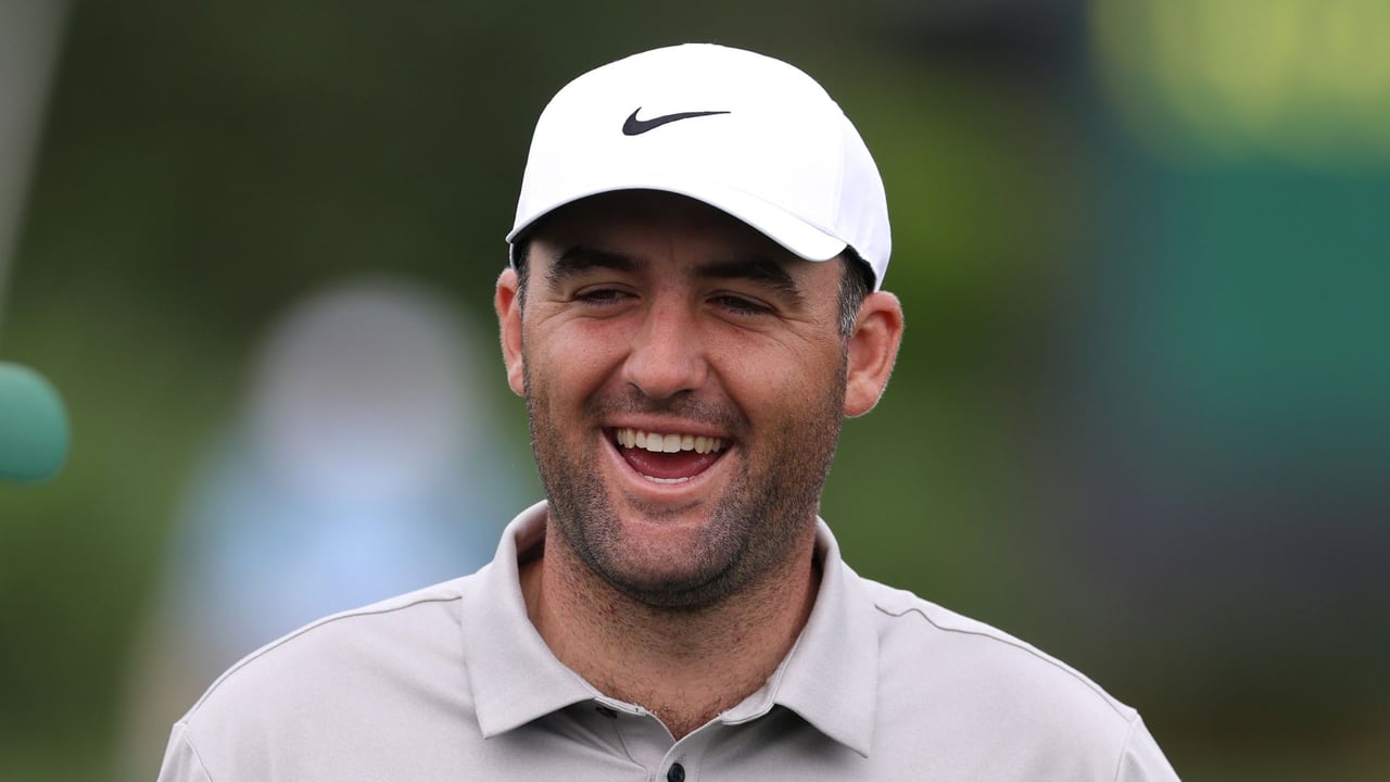 Scottie Scheffler nimmt seine unerwartete Niederlage mit Humor. (Foto: Getty)