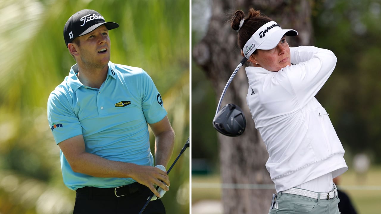 Jeremy Paul und Esther Henseleit platzieren sich auf der PGA Tour bzw. LPGA Tour vorne. (Fotos: Getty)