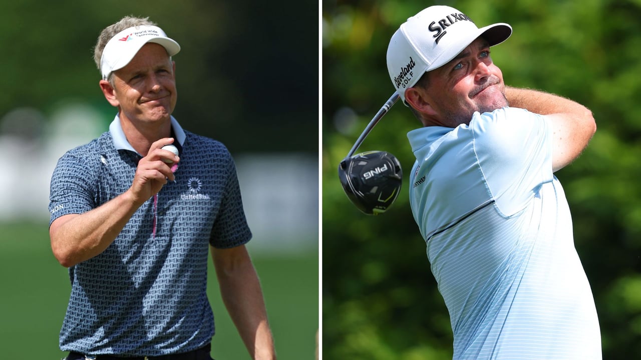Luke Donald und Keegan Bradley in der ersten Runde der PGA Championship 2025 (Fotos: Getty). Luke Donald und Keegan Bradley in der ersten Runde der PGA Championship 2025 (Fotos: Getty).
