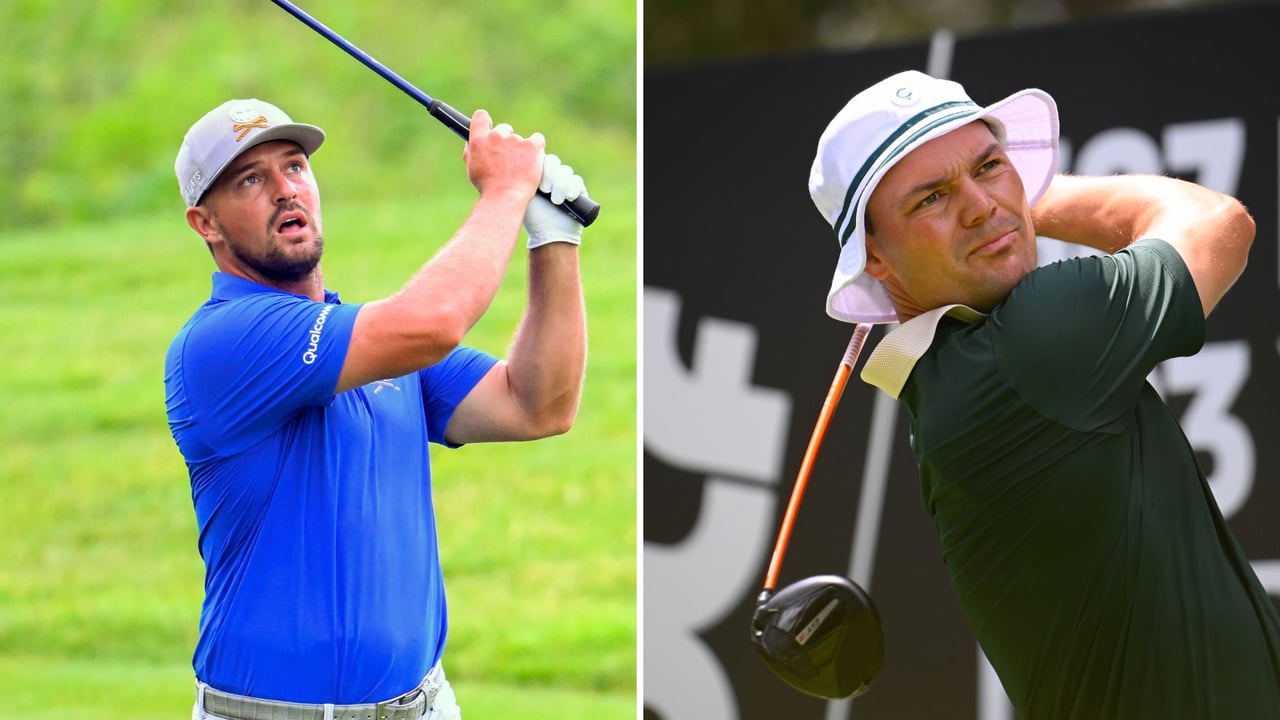 Martin Kaymer und Bryson DeChambeau teilen sich nach Runde 1 bei LIV Golf Virginia die Führung. (Foto: Getty) Martin Kaymer und Bryson DeChambeau teilen sich nach Runde 1 bei LIV Golf Virginia die Führung. (Foto: Getty)