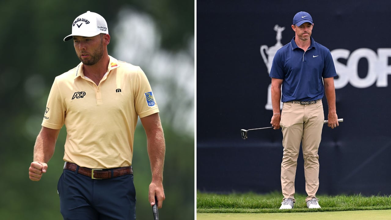 Burns führt nach Tag zwei der US Open 2025. (Foto: Getty)