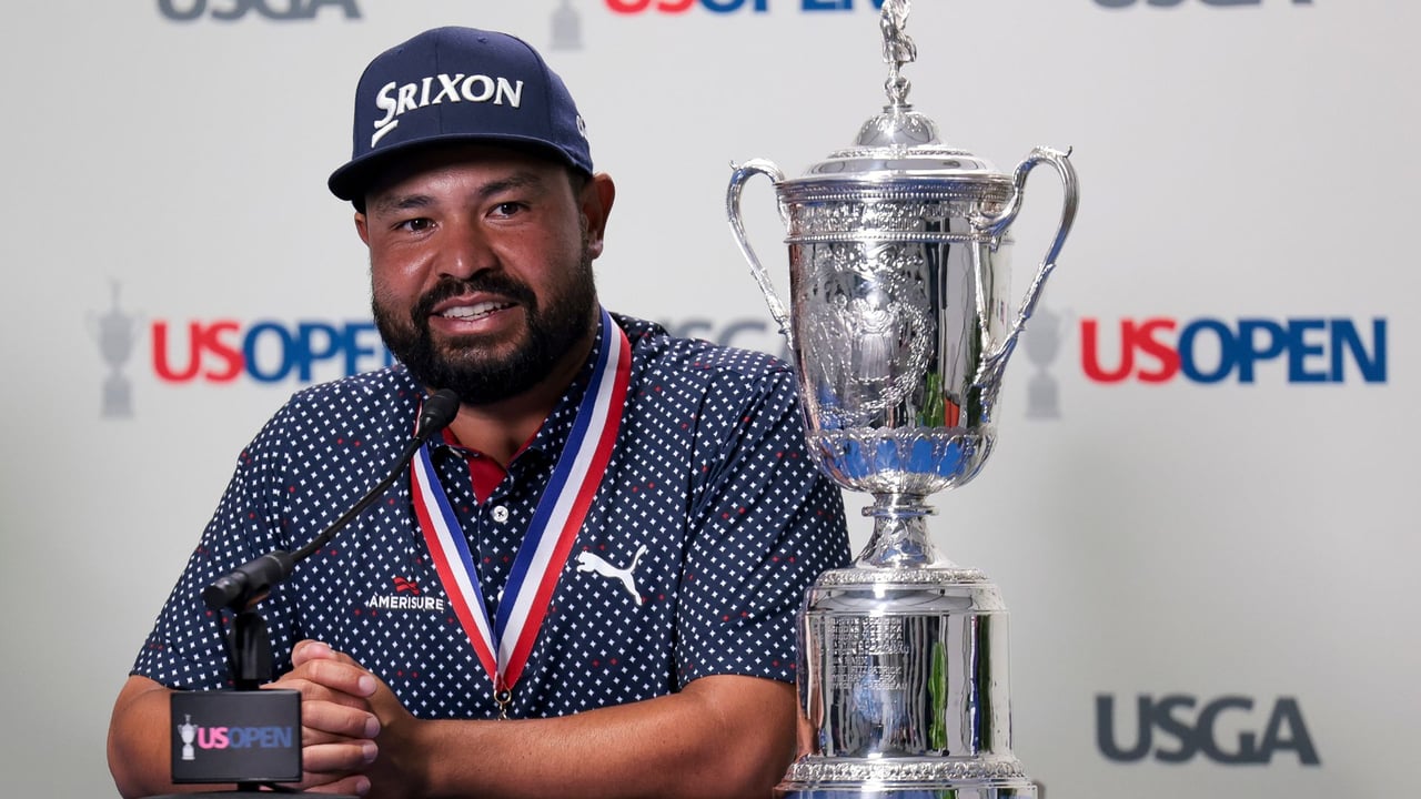 JJ Spaun im Interview zu seinem Sieg bei der US Open 2025. (Foto: Getty)