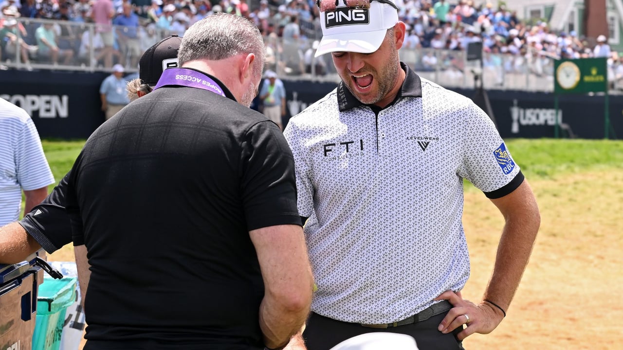 Corey Conners wurde bei der US Open 2025 medizinisch versorgt. (Foto: Getty) Corey Conners wurde bei der US Open 2025 medizinisch versorgt. (Foto: Getty)