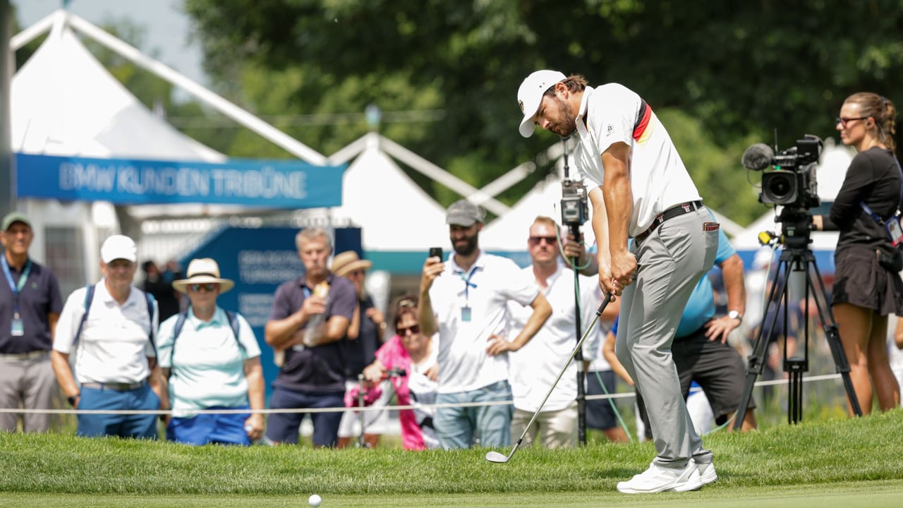 Tim Wiedemeyer bei der BMW International Open. (Foto: BMW Golfsport)