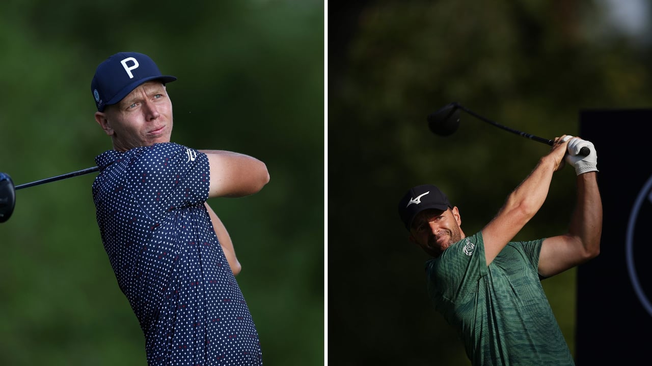 Matti Schmid und Marcel Schneider während der zweiten Runde der BMW International Open. (Fotos: Getty)
