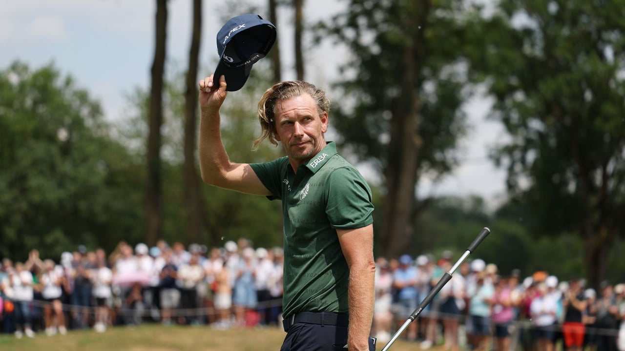 Marcel Siem nach seinem Abschluss-Birdie auf der zweiten Runde der BMW International Open. (Foto: Getty)