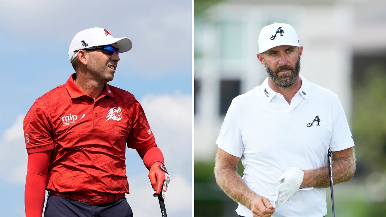 Garcia und Johnson im Gleichschritt vorn bei LIV Golf in Chicago. (Foto: Getty) Garcia und Johnson im Gleichschritt vorn bei LIV Golf in Chicago. (Foto: Getty)