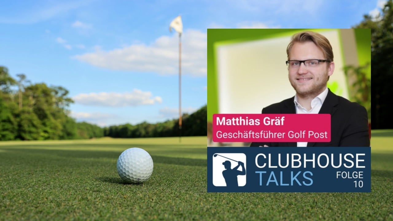 Matthias Gräf, Geschäftsführer von Golf Post, im Podcast Clubhouse Talks.(Fotos: Unsplash/golfstun.de) Matthias Gräf, Geschäftsführer von Golf Post, im Podcast Clubhouse Talks.(Fotos: Unsplash/golfstun.de)