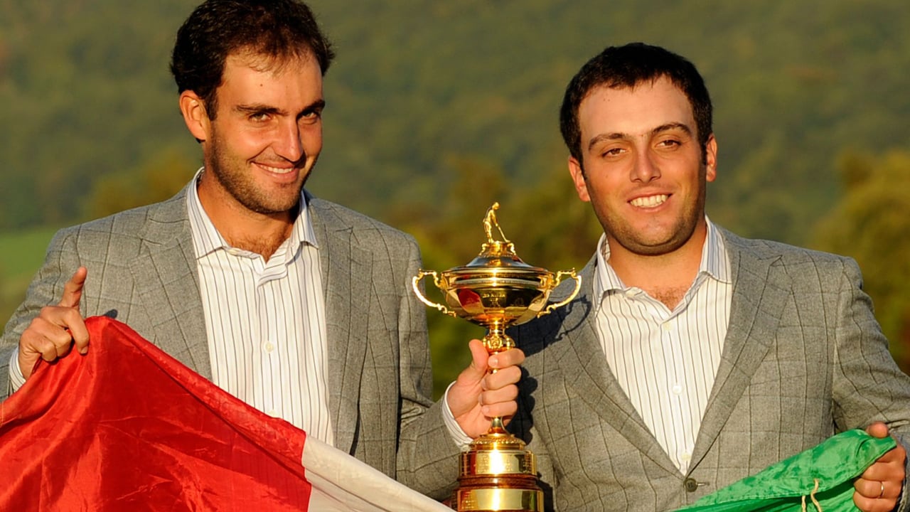 Edoardo und Francesco Molinari beim Ryder Cup 2010. (Foto: Getty)