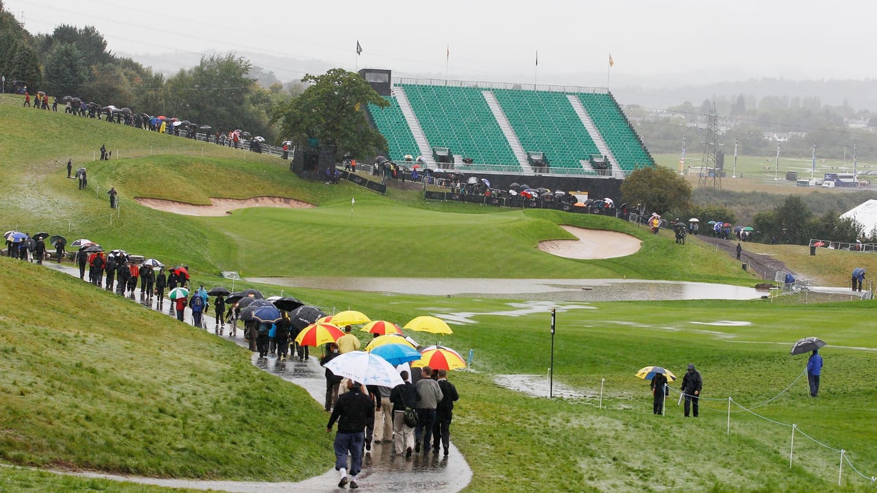 Auch beim Ryder Cup 2010 in Wales kam es aufgrund des Wetters zu vielen Zeitplanverschiebungen. (Foto: Getty)
