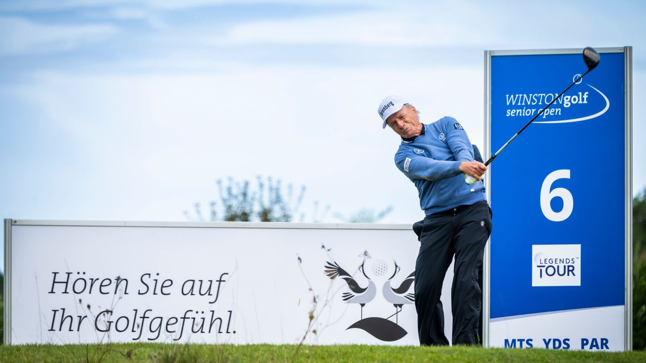 Bernhard Langer beim WINSTONgolf Senior Open. (Foto: WINSTONgolf)