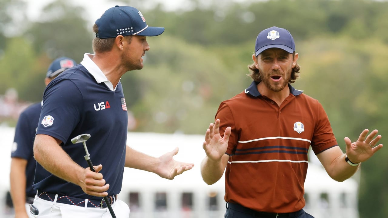 Ryder Cup 2025: Wortgefecht auf dem 15. Grün. (Foto: Getty)
