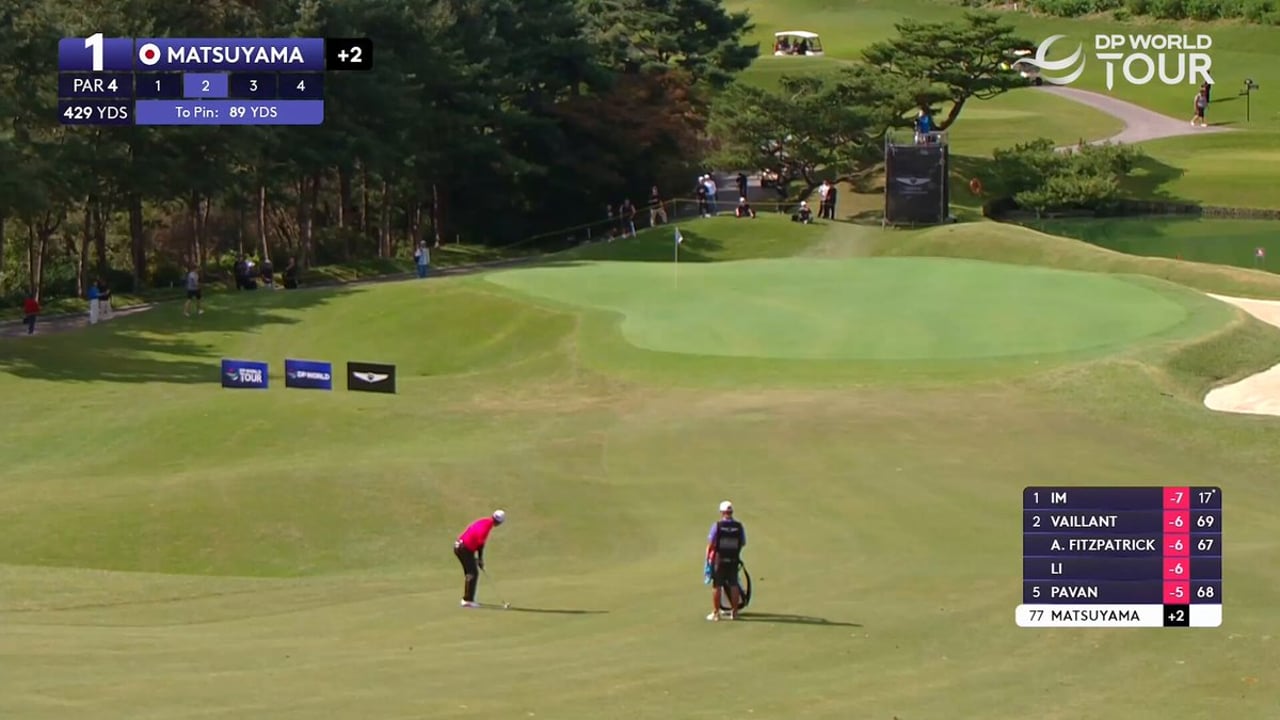 Hideki Matsuyama begeistert mit spektakulärem Eagle bei Genesis Championship - (@DPWorldTour) Hideki Matsuyama begeistert mit spektakulärem Eagle bei Genesis Championship - (@DPWorldTour)